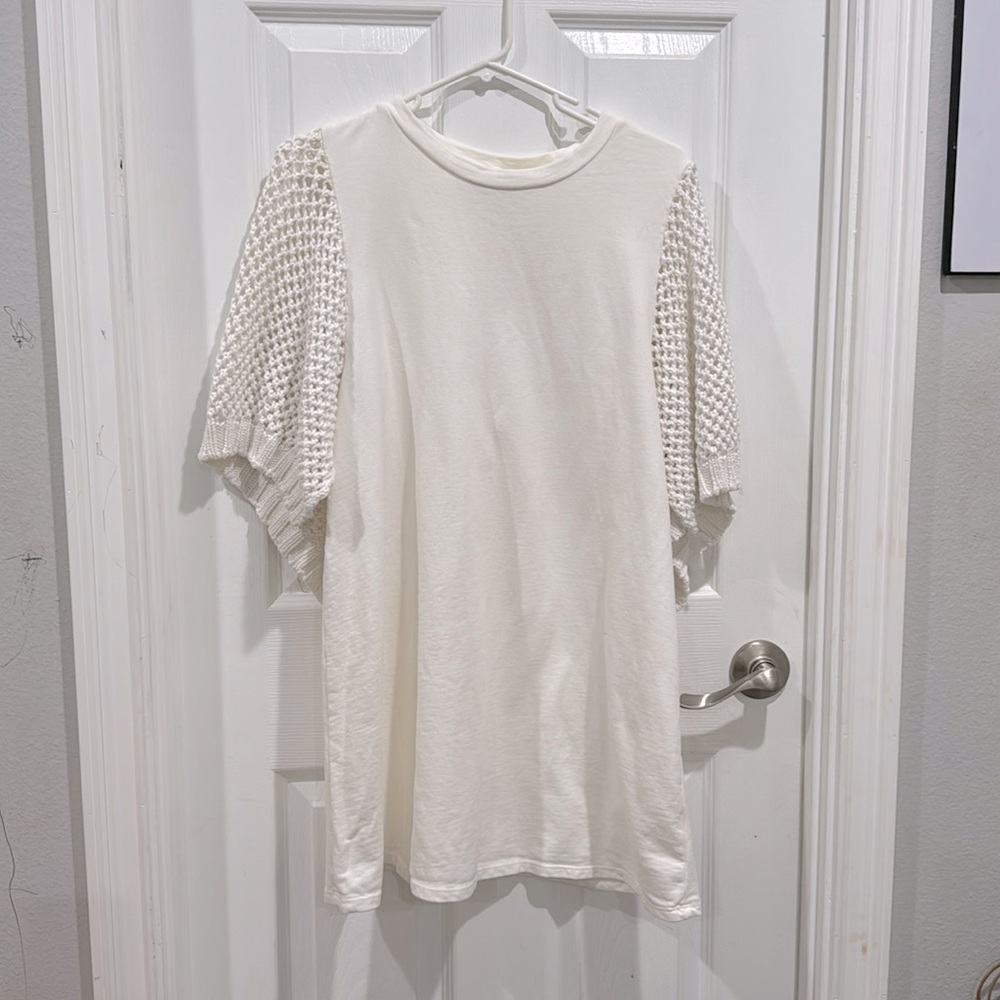 Zara white sweater top